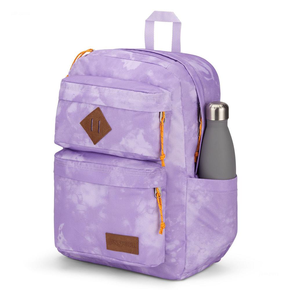 Sac à Dos Scolaire JanSport Double Break Violette | CEZ-11655964